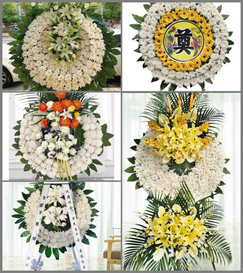 山东青岛莱西市姜山镇西南众水村花圈速递