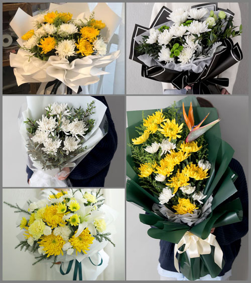 山东青岛莱西市姜山镇西南众水村白事花束代送